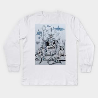 King of Atlantis Kids Long Sleeve T-Shirt